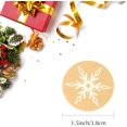 thumbnail image 2 of 960 pegatinas de copos de nieve, pegatinas de Navidad, copos de nieve Kraft para decoración navideña, suministros de manualidades (1,5 pulgadas) Adepaton CJWUS-2297, 2 of 4