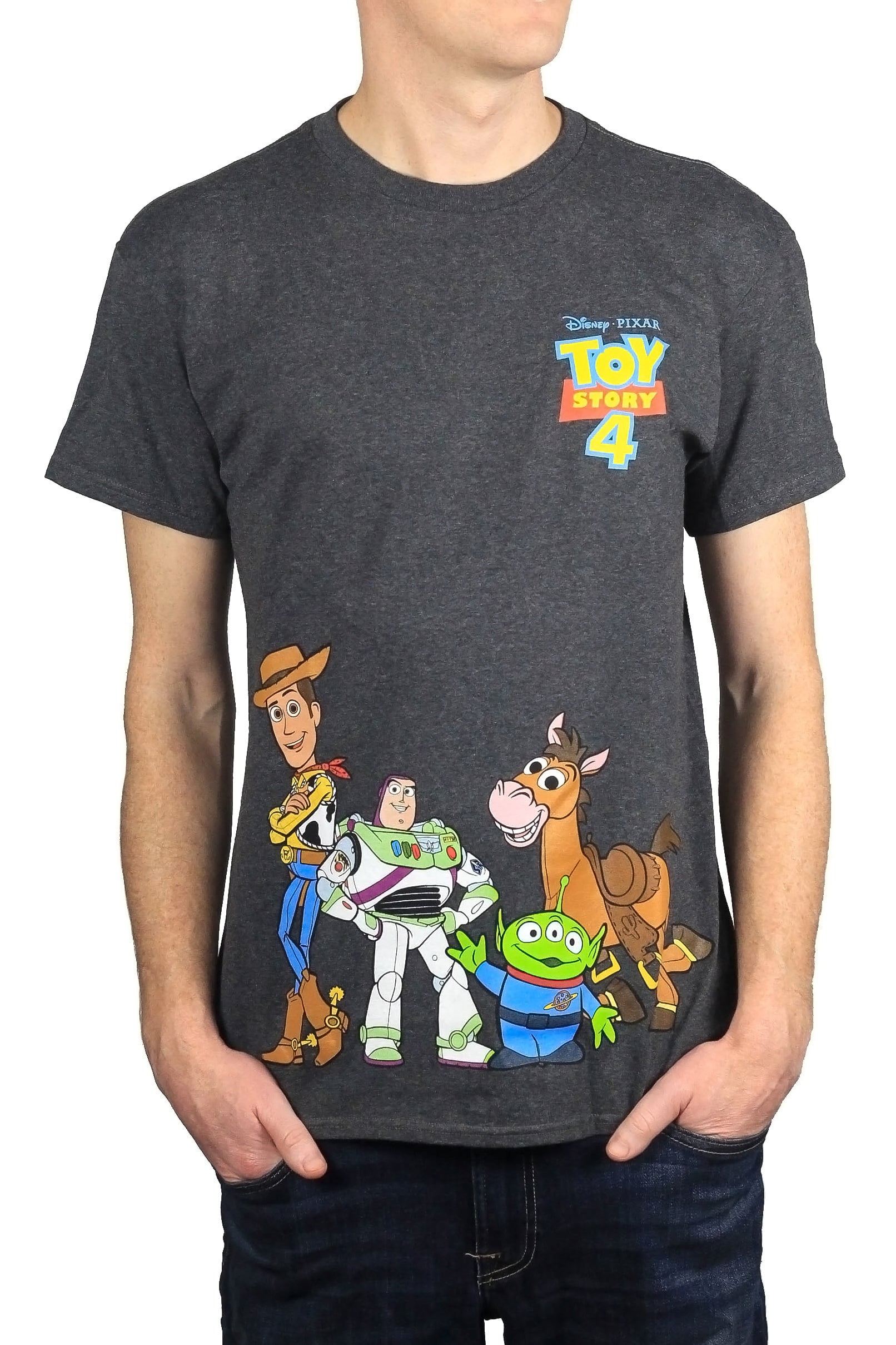 Disney Pixar Toy Story 4 Happy Crew Men's Graphic T-Shirt - Walmart.com