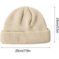 thumbnail image 2 of YooGuoGuo Womens Knitted Cuffed Beanie Hats Soft Warm Winter Thermal Ski Hat Chunky Slouchy Beanies Stocking Skull Caps Gifts, 2 of 3