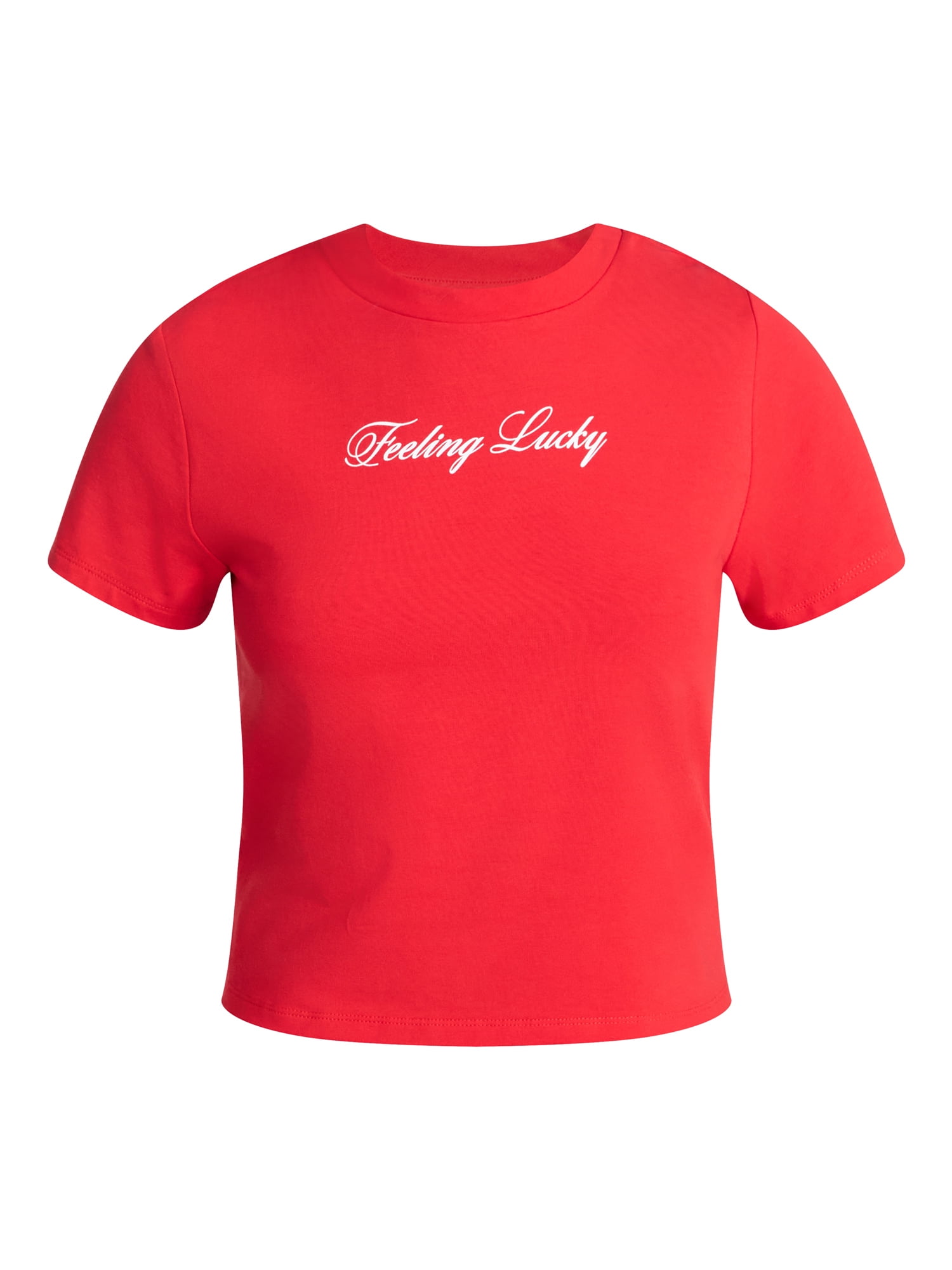 No Boundaries Graphic Baby Sleep Tee with Short Sleeves, Women's XS-XXL