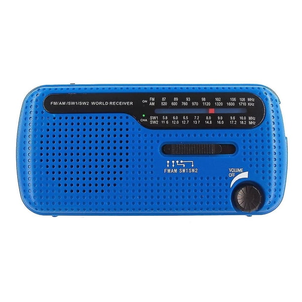 Radio de manivela solar Radio Am / fm / sw Radio portátil USB con herramienta de flash LED para exteriores