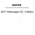 thumbnail image 2 of Transit Auto Front Rear Ceramic Pads and Coated Disc Brake Rotors Kit for Car 2017 Volkswagen CC 4 Motion KGA-105043, 2 of 11