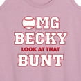 thumbnail image 3 of Instant Message - Omg Becky Look At That Bunt - Women's Racerback Tank Top, 3 of 6