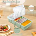 thumbnail image 5 of Mint Green Silicone Freezer Tray 2-pack Meal Prep Food Storage, 5 of 7