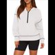 thumbnail image 2 of Sudadera con Capucha de Otoño para Mujer, Sudadera Corta de Larga con Media Cremallera, Jersey de Invierno, Ropa de Moda XXL, 2 of 10
