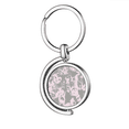 thumbnail image 1 of Cat Fashion Poster Protect Animal Pet Lover Rotating Keychain Metal Keyring Holder, 1 of 2