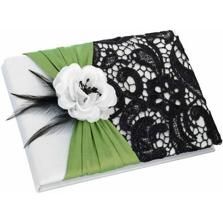 Lillian Rose Green & Black Guest Book