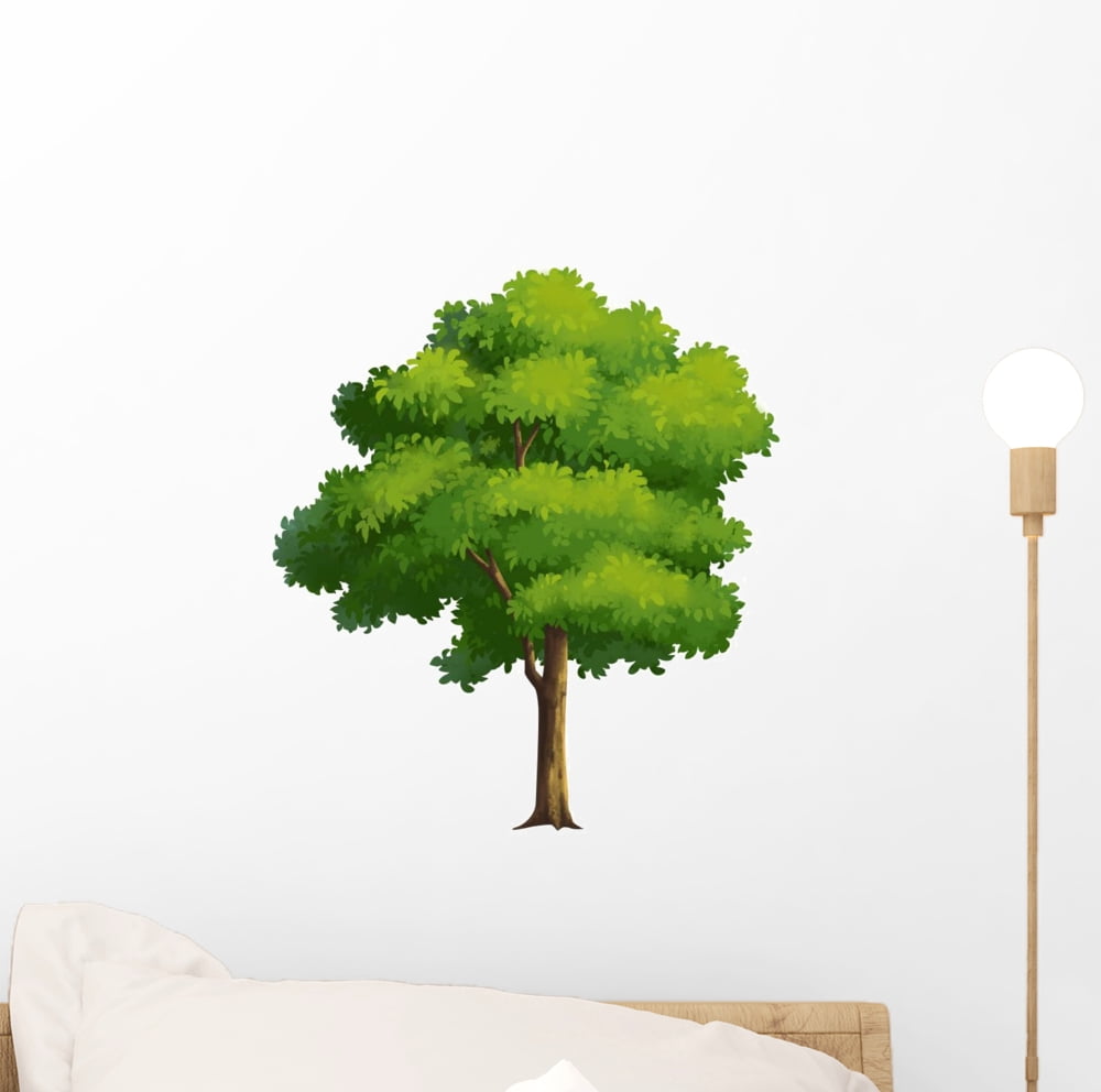 Bright Happy Little Tree Wall Decal Sticker Set Wallmonkeys Individual ...