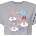 thumbnail image 3 of Polly Pocket - Polly Pocket And Friends Rainbows - Junior's - Women's Cropped T-shirt, 3 of 5