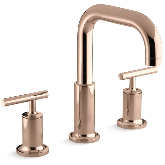 Kohler K-T14428-4 Purist Deck Mounted Roman Tub Filler - Rose Gold