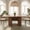 Walnut, variant on SUNCOZE 70in Dining Table for 4-8, Dining Leisure Table with Storage Shelves, 1.38" Thick Top, Scratch-Resistant, Natural Wood Finish, Multi-Use for Dining Room Kitchen Office, Wood Finish