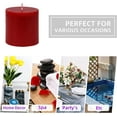 thumbnail image 5 of 3 Inch Red Pillar Candle, 5 of 5