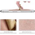 thumbnail image 3 of Tarjetero adhesivo para móvil con anilla para móvil, protección RFID, compatible con iPhone/Google/Samsung/Xiaom/Honor. Piel vegana, color rosa brillante, 3 of 5