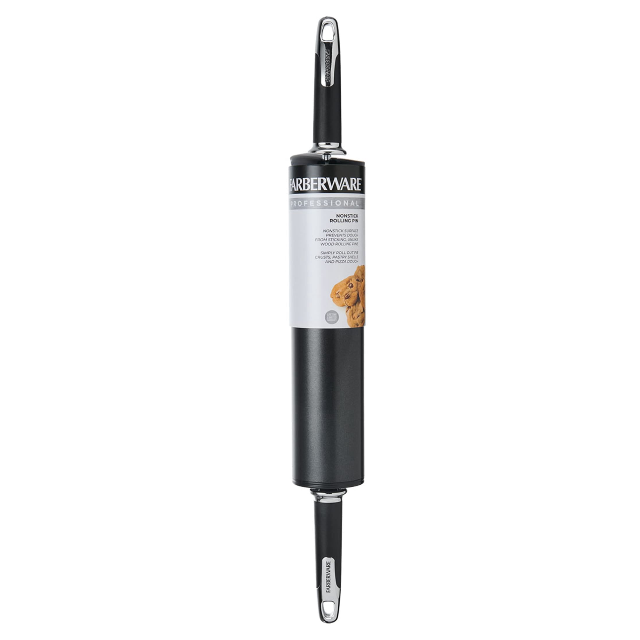 Farberware Professional Non-Stick Steel Rolling Pin, Black