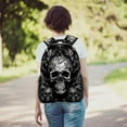thumbnail image 6 of Lightweight Backpack Skull School Bag Travel Laptop Daypack for Men Women Casual Rucksack, 6 of 6