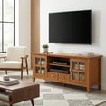 thumbnail image 6 of Acadian 60 inch Wide Solid Wood Transitional TV Stand in Light Golden Brown For TVs up to 65 inches, 6 of 14