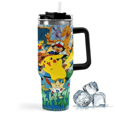 

Pokemon car cPokemon has an iconic print is durable with insulation and features a leak-proof lid. Perfect for fans.