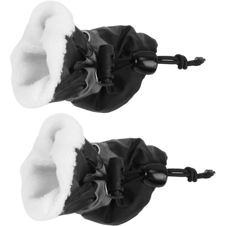 4pcs Botas para Winter Dog Boots Puppy Booties Boots for Puppies Medium Dog Protector Protective Case Boots for Dogs Shoes for Dogs Pet Shoes Small Plush Dog Black