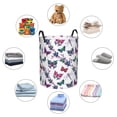 thumbnail image 5 of Large Laundry Basket with Handles - Dragonfly Plant Butterfly Kids Baby Dirty Clothes Laundry Hamper for Bedroom Aesthetic, 5 of 5