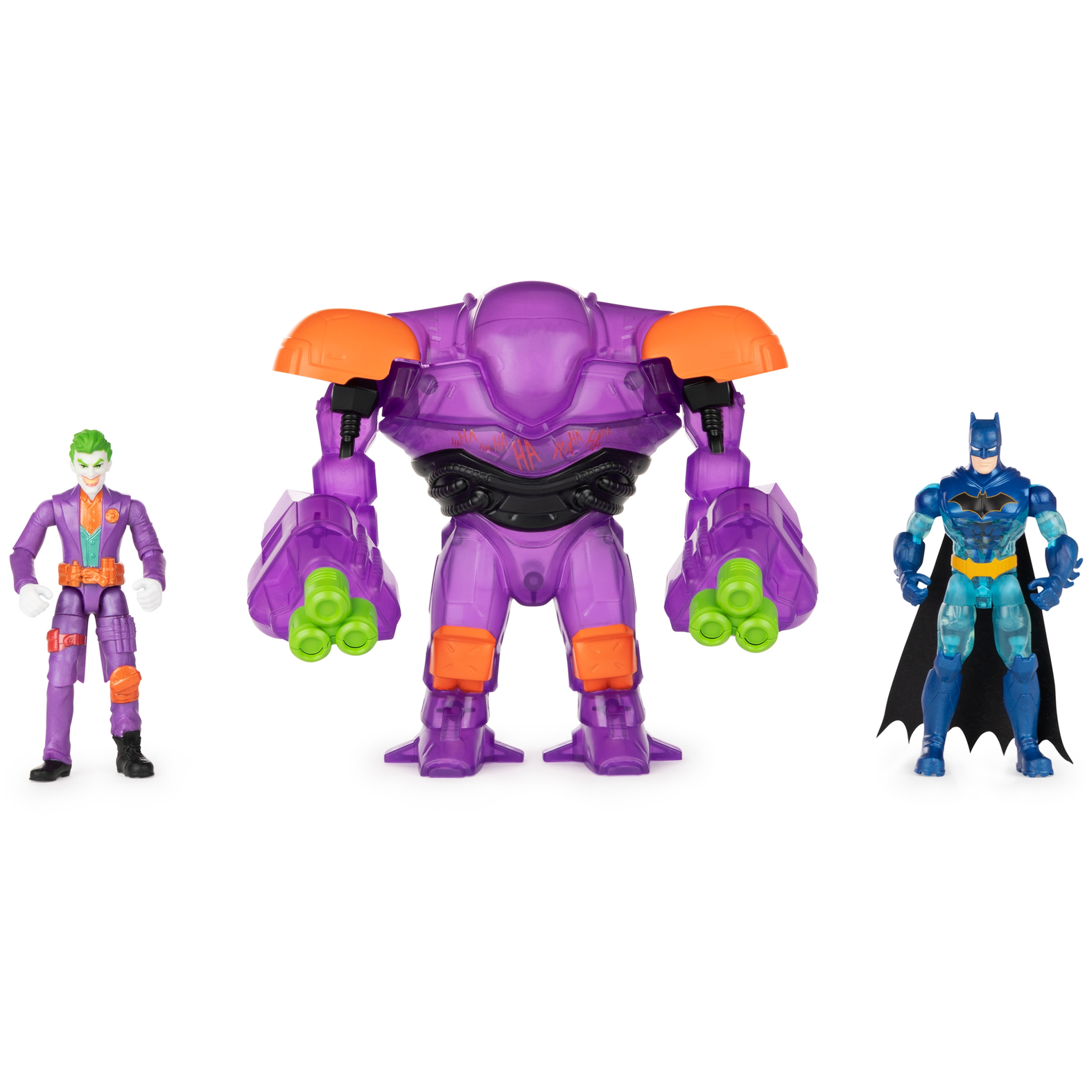 Batman 4-inch The Joker Vs. Batman Action Figure Set with Transforming Tech  Armor (Walmart Exclusive) 