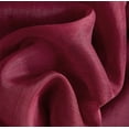 thumbnail image 4 of THD Vicky Semi Sheer Voile Window Curtain Grommet Top Panels for Bedroom & Living Room - Set of 2 (Burgundy, 54 W x 95 L per panel), 4 of 6