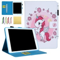 iPad Mini Case, iPad Mini 2/ Mini 3/ Mini 4 Wallet Cover, Allytech PU Leather Flip Wallet Kids Case with Auto Sleep/Wake Feature Smart Folio Stand Cover for Apple iPad Mini 1 2 3 4, Cute Pony