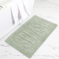 thumbnail image 3 of Modern Threads 2 Pack 100% Cotton Bath Mat, 17" x 24" & 21" x 34", "SPLASH", Sage, 3 of 3