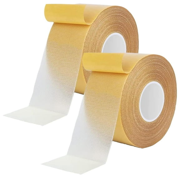 YQHWQ 2 Roll Double Sided Tape Heavy Duty, Extra Strong Double-Sided Tape, Universal High Tack Strong Wall Adhesive, Easy to Use Doubles Sideds Sticky Tapes, Super Sticky Resistente Tapes for S