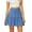Blue, variant on Aayomet Women'S Midi Skirt Women's Vintage Velvet Stretchy Mini Flared Skater Skirt,Black M