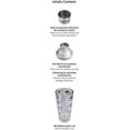thumbnail image 3 of ShenMo Glass Cocktail Shaker, Cocktail Mixer, Stainless Steel Accessory, Cocktail Recipes, 400ml, Silicone Ring, 4cl Cup Vercle, Dosing Filter, 3 of 5