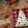 thumbnail image 6 of GymChoice Christmas Decor Pillow Covers,18 X 18 Inches Set of 4 Black and Red Buffalo Plaid Farmhouse Throw Pillowcases Cotton Linen Vintage Cushion Covers Pillow Shams Cases Slipcovers, 6 of 7