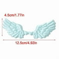 thumbnail image 5 of 10Pcs Fabric Wing Charm Decoration Embossed Fabric Wing Hair Accessories, 5 of 20