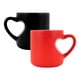 thumbnail image 1 of Set de 2 Tazas De Cerámica Roja y Negra Con Asa De Corazón, 1 of 7