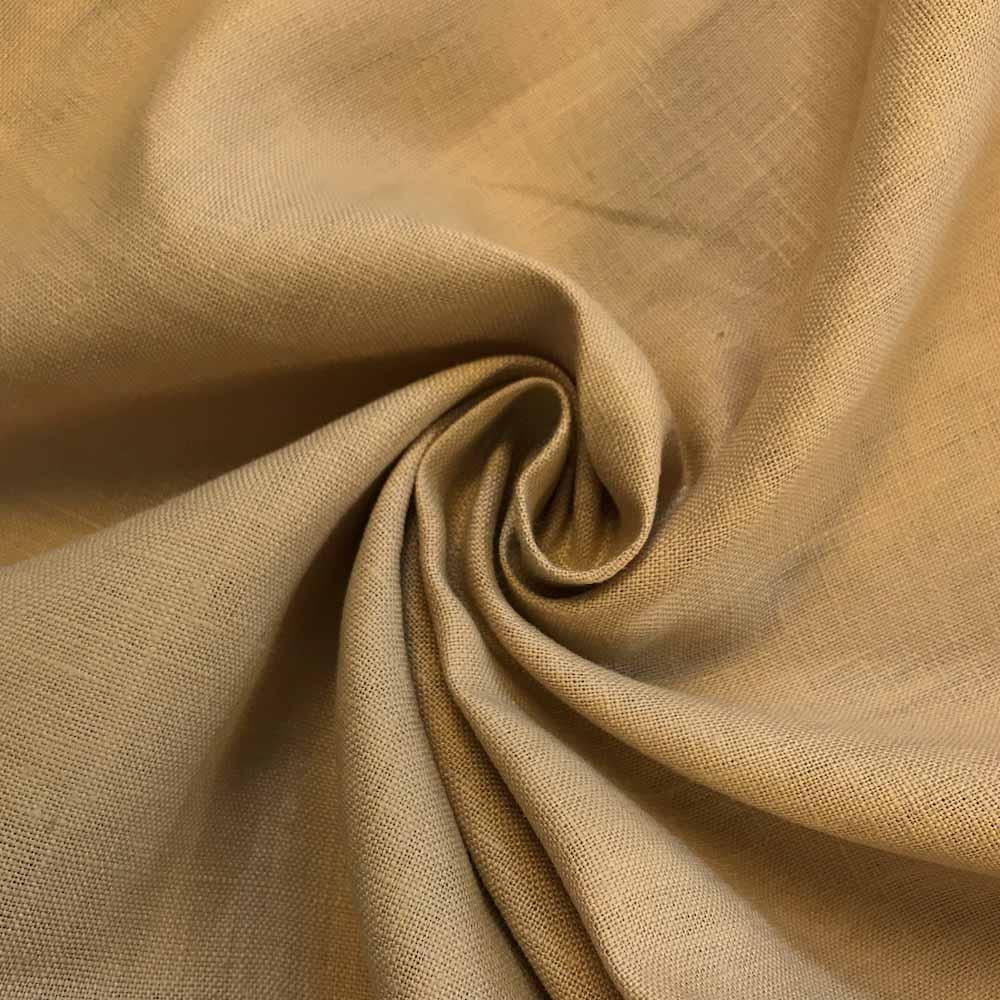 Linen Fabric 60" Wide Natural 100 Linen By The Yard (Mist Gold
