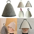 thumbnail image 6 of Thickened Winter Wool Felt Sauna Hat Keep Warm Bath for Skin Head Accessories, 6 of 6