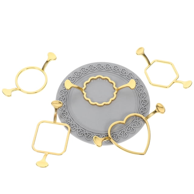 IFANLANDOR 1 Sello Lacre Metal Dorado Con Redondo Corazon Y Tapete Silicona