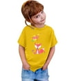 thumbnail image 4 of TZEWGL Tops For Kid Graphic Print Round Neck Loose Short Sleeve Top For Girls Boys size 3-4T, 4 of 4