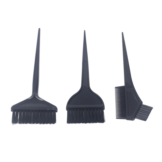 Cepillo Para Teñir El Cabello, 3 Piezas Cepillo Profesional Para Teñir El Cabello Negro Ergonómico Para Peluqueros Para Salón