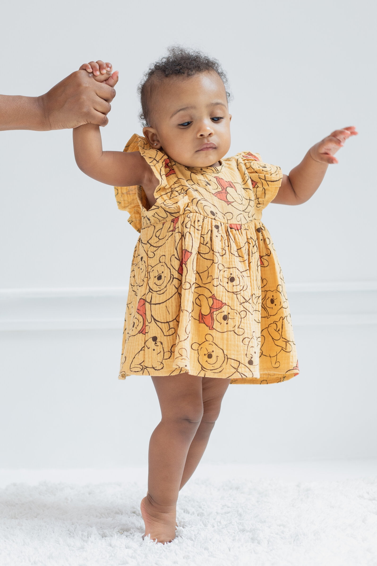 Disney Winnie the Pooh Newborn Baby Girls Romper Orange 0-3 Months