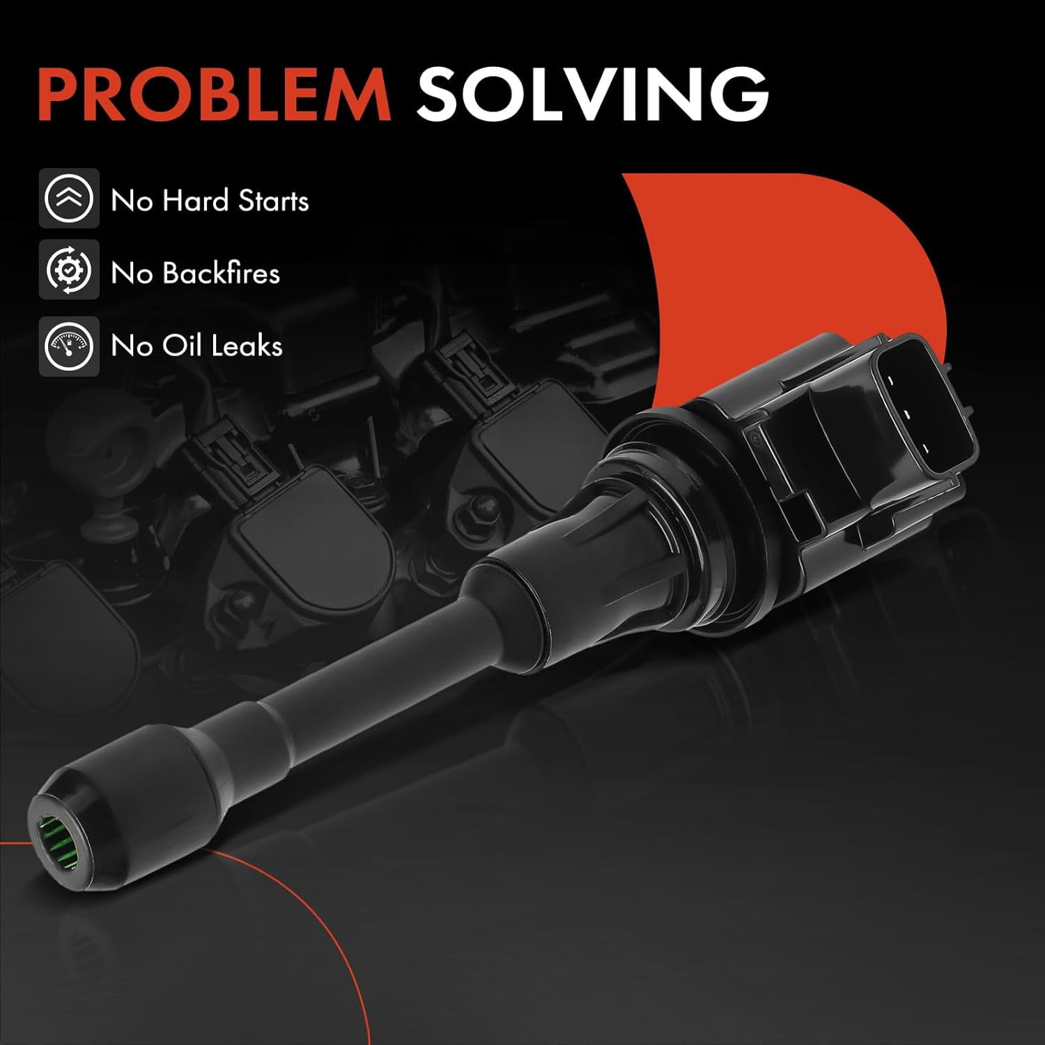 A-Premium Engine Ignition Coils Compatible with Nissan Versa 2012-2019 Versa Note 2014-2019 1.6L 1.8L Petrol 4-PC Set