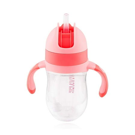 Sippy Cup for Baby, Spill Proof Training Cup for Toddler and Infant, 7.4 Oz (220ml), Dual Handle - Red