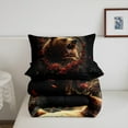 thumbnail image 5 of Brown Bear Comforter Set Dream Catchers Queen Bedding Sets,Red Rose Flowers Quilt Bed Set Woodland Animals Duvet Insert,Exotic Bohemian Decor, 5 of 7
