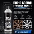 thumbnail image 4 of Iron Eraser Rust Remover Spray, Iron Powder Remover Spray for Car Wheels and Paint Fast Acting Rust and Brake Dust Remover, Professional Automotive Surface Cleaning, 4 of 6