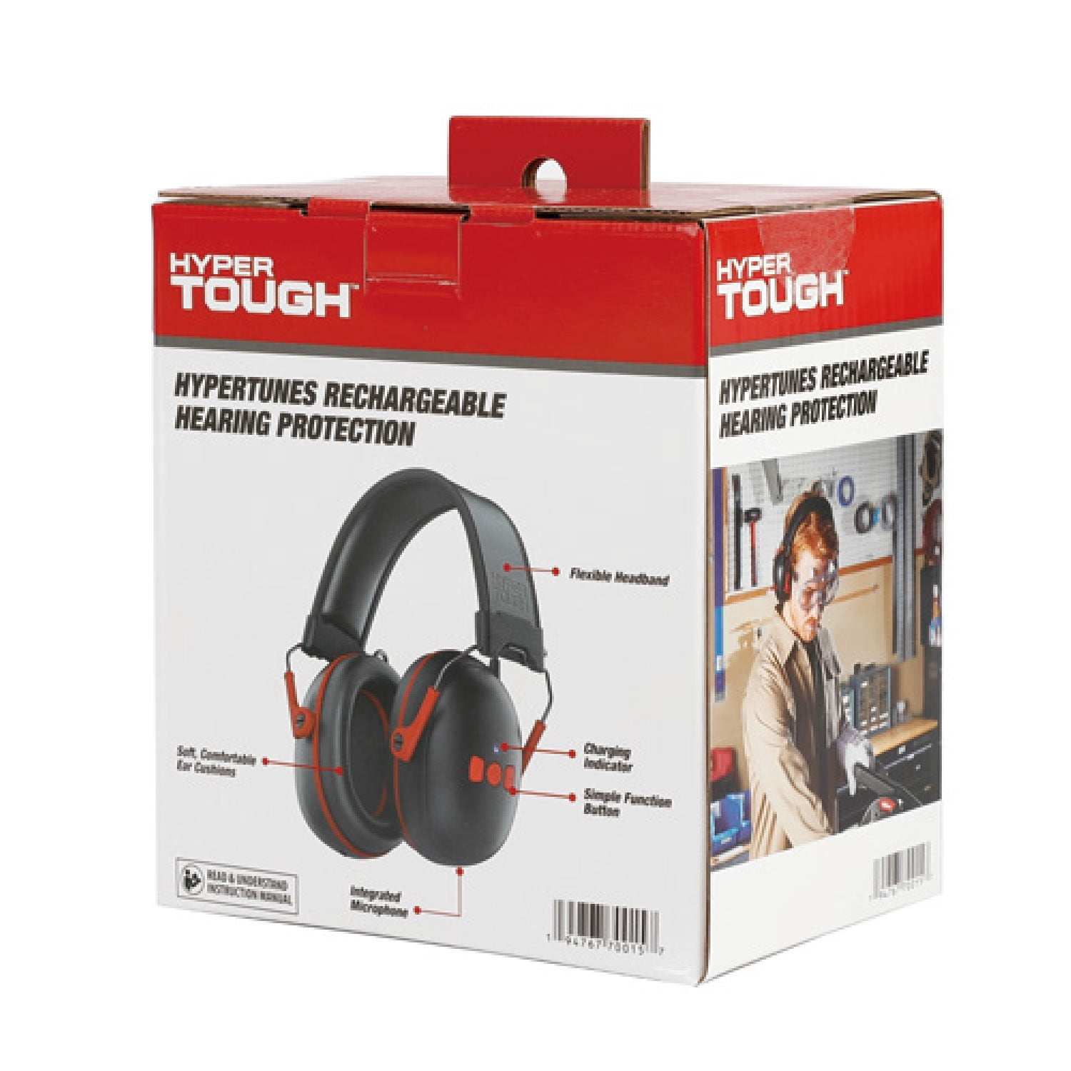 Hyper Tough Hypertunes Bluetooth Rechargable Lithium-Ion Headphones