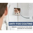 thumbnail image 2 of Mirrorvana Flexible Fogless Shower Mirror for Shaving, 6.3" x 6.3", 2 of 7