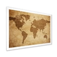 thumbnail image 2 of Designart 'Ancient World Map V' Vintage Framed Art Print, 2 of 4