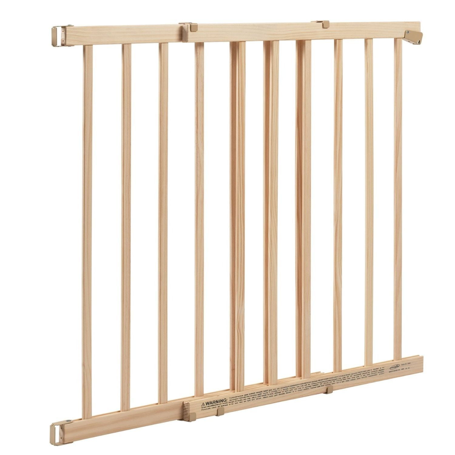 wide wooden stair gate