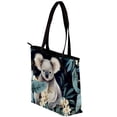 thumbnail image 3 of Koala Twill Sponge Jeanette Canvas Leather Mix Handbag 30x10.5x39cm/11.8x4.1x15.4in, 3 of 5