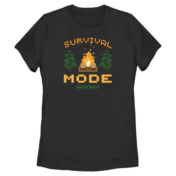 Womens Minecraft Campfire Survival Mode T Shirt