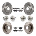thumbnail image 1 of Transit Auto Front Rear Hub Bearing Assembly Disc Brake Rotor and Semi-Metallic Pad Kit (10Pc) for Car 2002-2005 Mini Cooper with 276mm Diameter Left Right Driver Passenger Side KBB-109556, 1 of 11